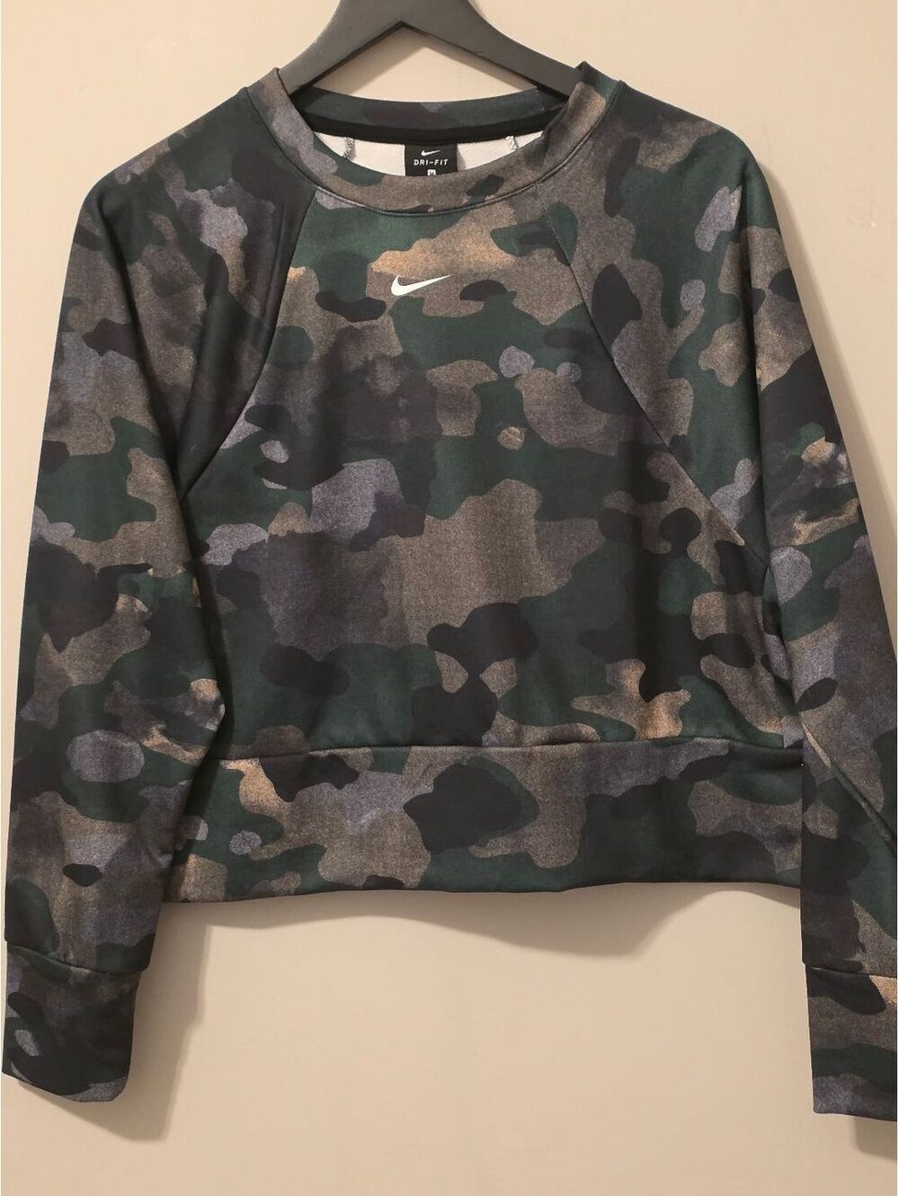 Nike Dri-FIT Camouflage Crew Neck Sweatshirt Medium